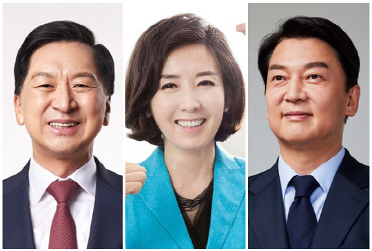 (왼쪽부터) 김기현 국민의힘 의원, 나경원 전 국회의원, 안철수 국민의힘 의원. <김기현·안철수 의원실 제공, 나경원 SNS>